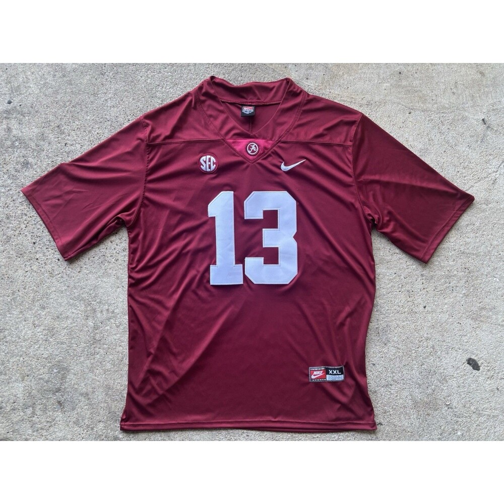 Nike Men's Alabama Crimson Tide Tua Tagovailoa #13 Crimson Jersey Size XXL
